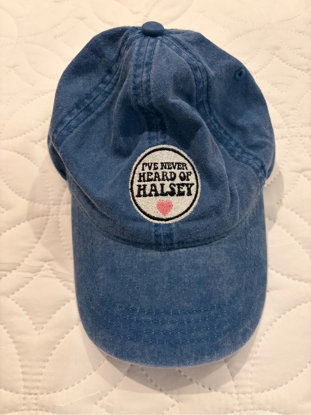 I've Never Heard of Halsey Denim Baseball Cap